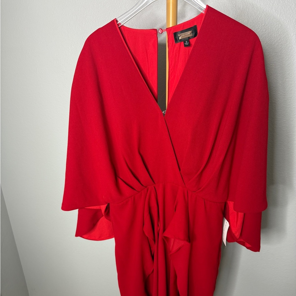 Alexia Admor Coral Wrap Mini Dress | Flutter Sleeve | Size 8 | NWT